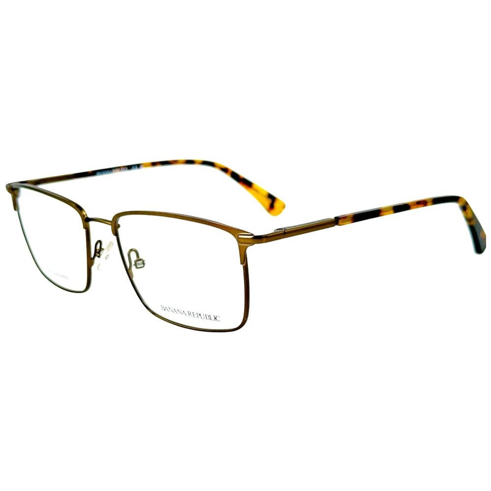 Banana Republic Wes Mens Metal Eyeglass Frame 0TU1 Light Brown 54-17 Stainless